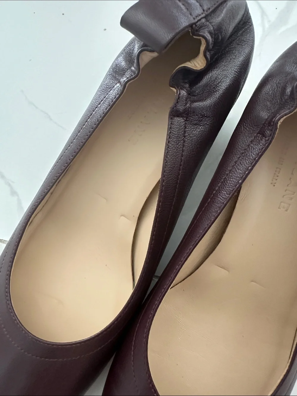 Everlane Day Heel Oxblood 8.5 Leather